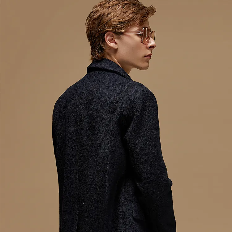 DAVID NAMAN Coats Men Black-5