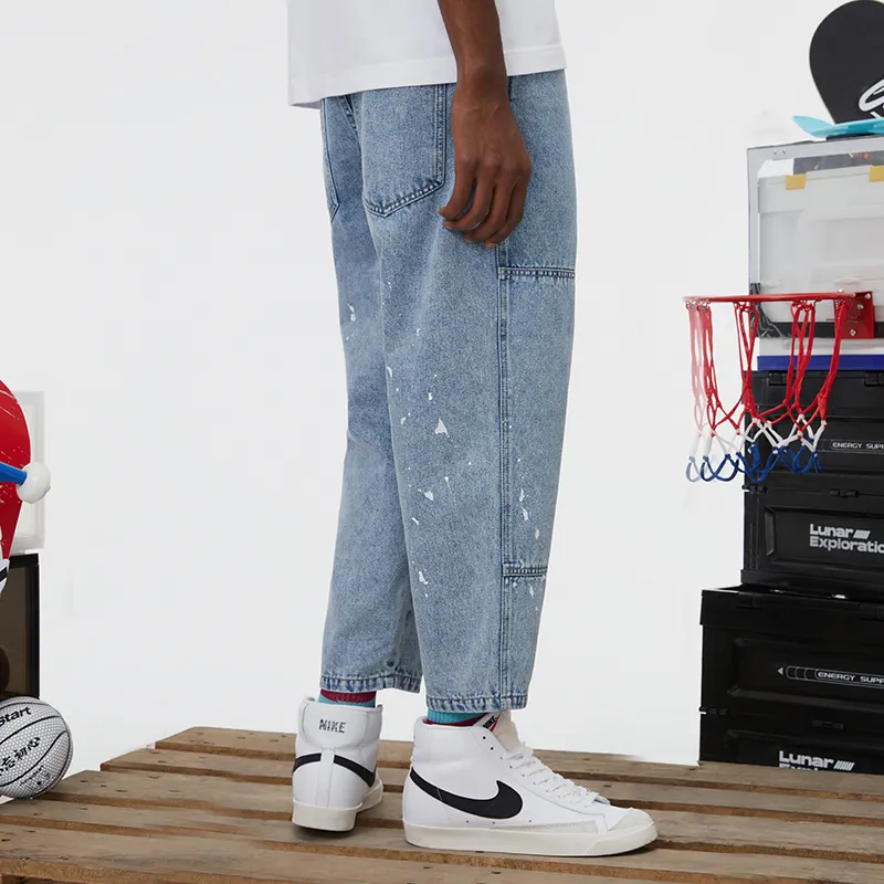 JRs Tapered Pants Jeans Unisex Light Blue-4