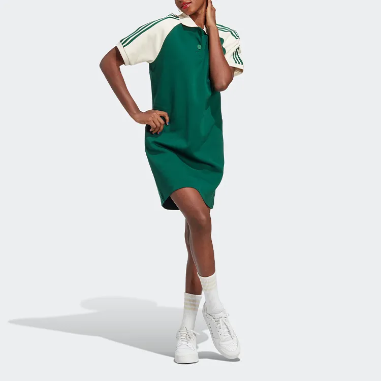 Adidas Originals Short Sleeved Dresses Women's Dark Green-1
