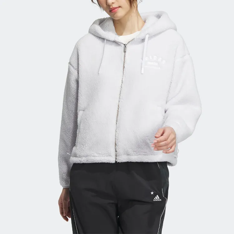 Adidas Velvet feel Coat Women's Symbol Gray-1