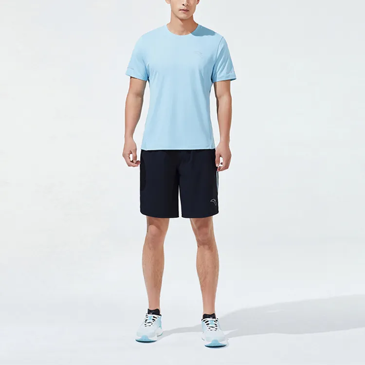 ANTA T Shirts Men Sky Smoke Blue-2
