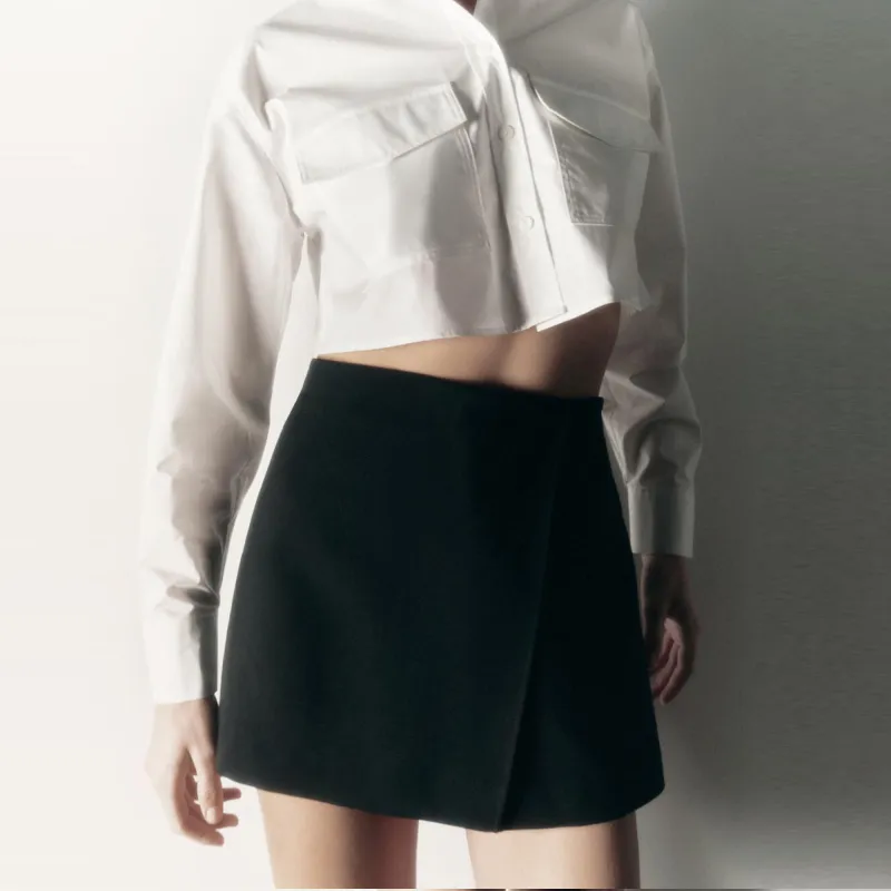 ZARA Casual Shorts Women's Black-4