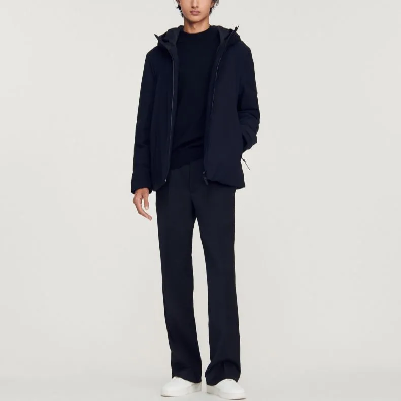 Sandro Puffer Jackets Men Black-1