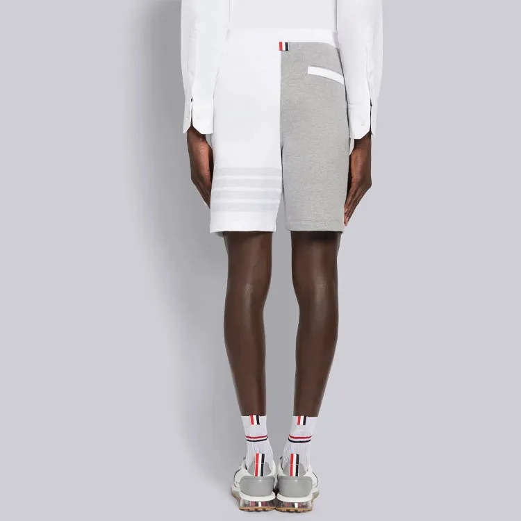 THOM BROWNE Panelled Drawstring Shorts-3