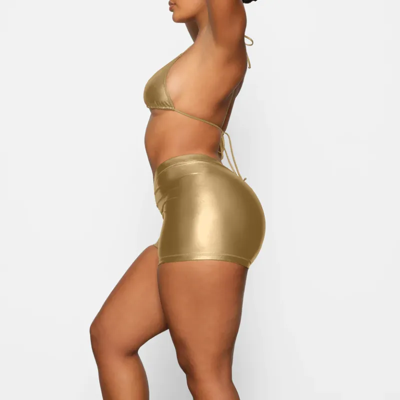 Skims Swimming Shorts Women's Light Gold-2