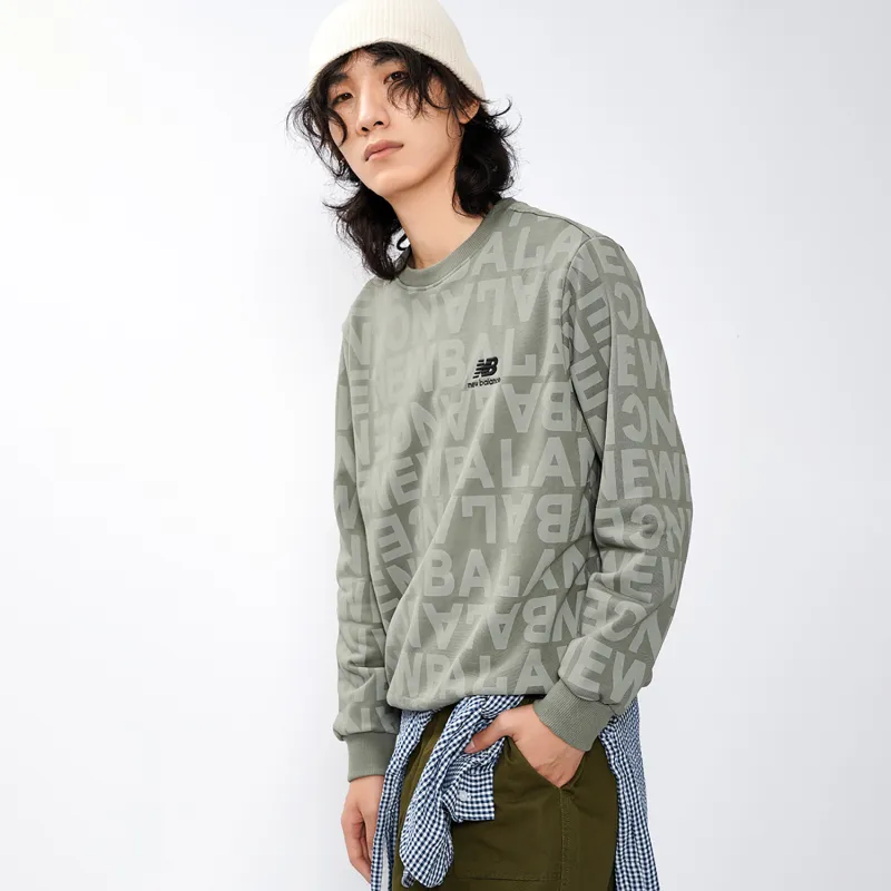 New Balance Sweatshirts Men Olive Green-2