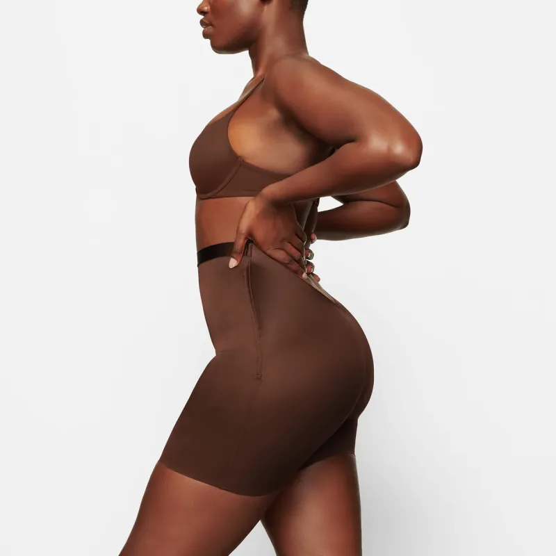 SKIMS BARELY THERE LOW-BACK SHORT Casual Shorts Women's COCOA/Brown-4