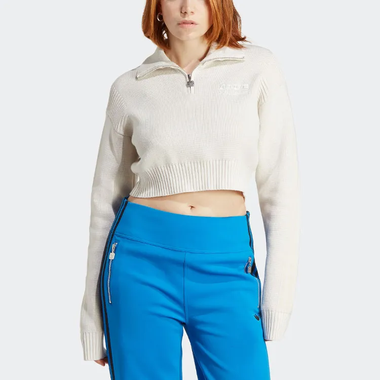 Adidas Originals Cropped Coats Women's Pink White-1