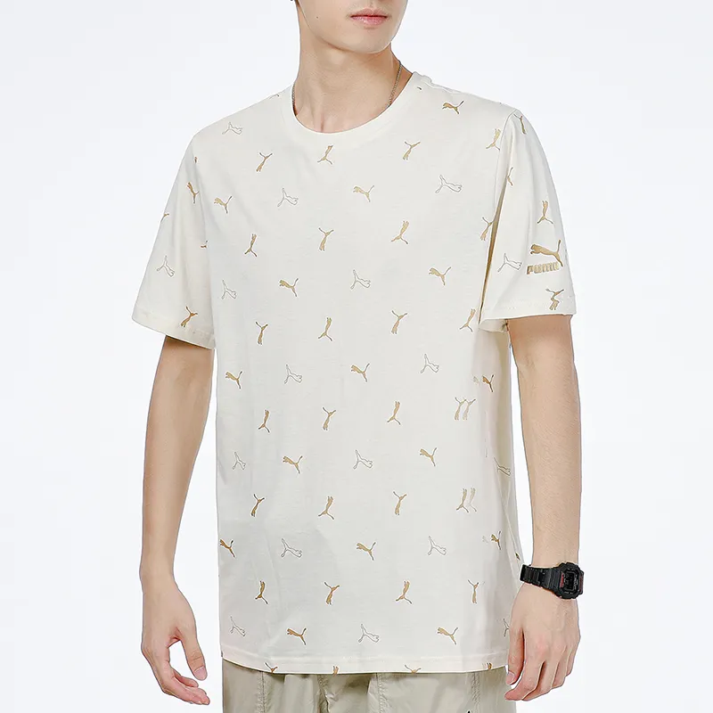 PUMA T Shirts Men Ecru-4