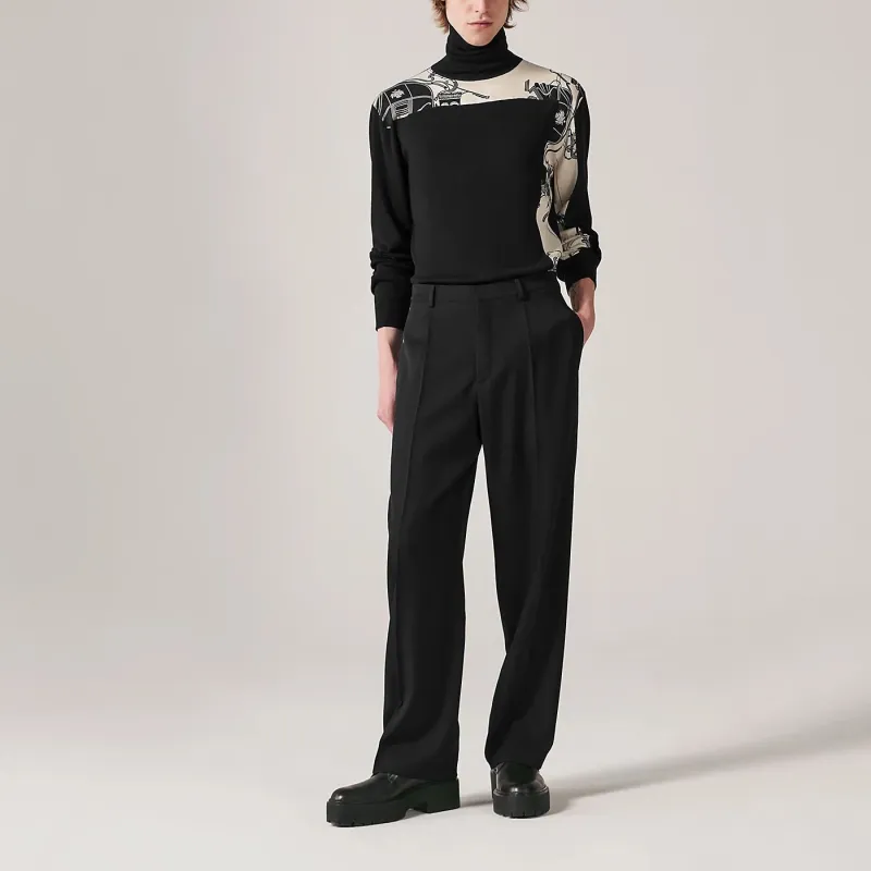 HERMES Casual Pants Men Black-2
