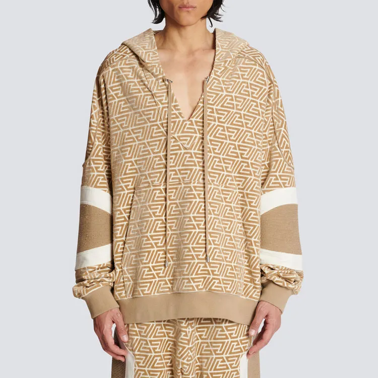 BALMAIN Sweatshirts Men Beige-4