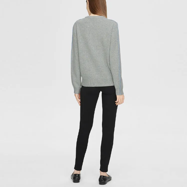 THEORY Cashmere Sweaters Women's Blue White Multicolor-2