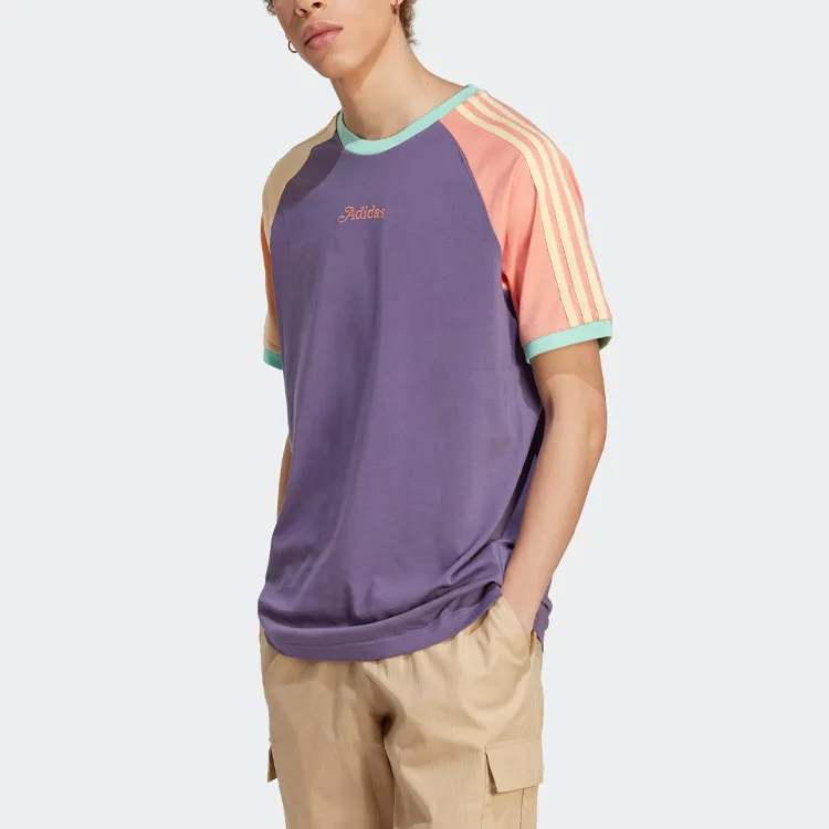 Adidas Originals Raglan Sleeve T-Shirt Men's Tech Purple-3