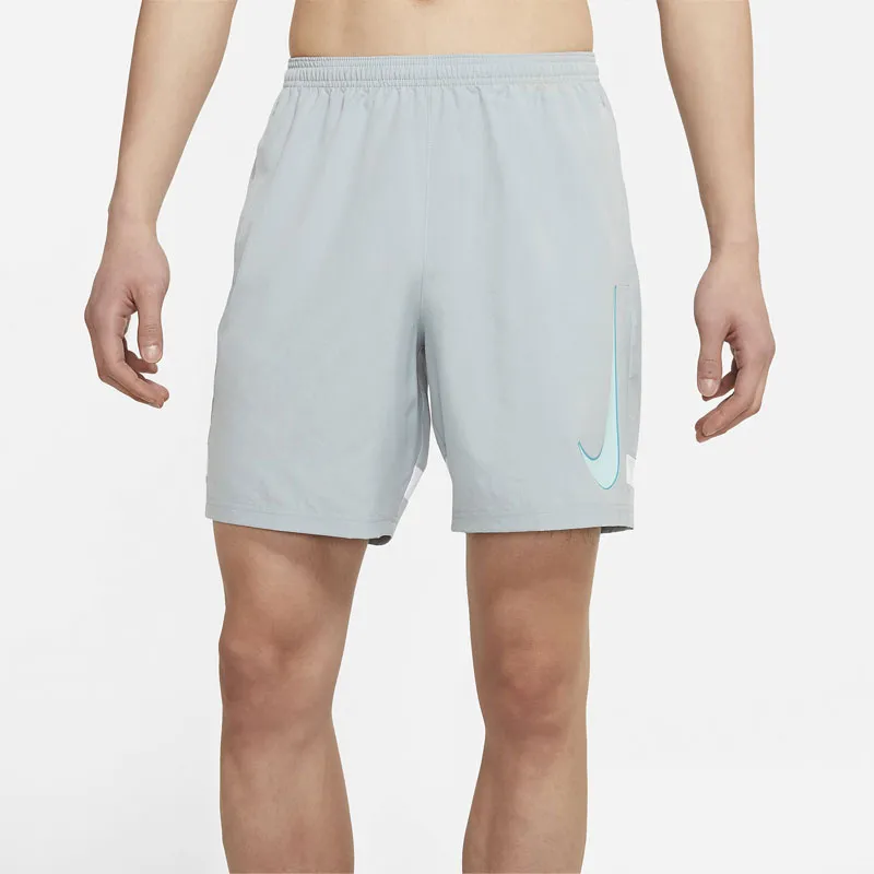 Nike Casual Shorts Men Gray Blue-1