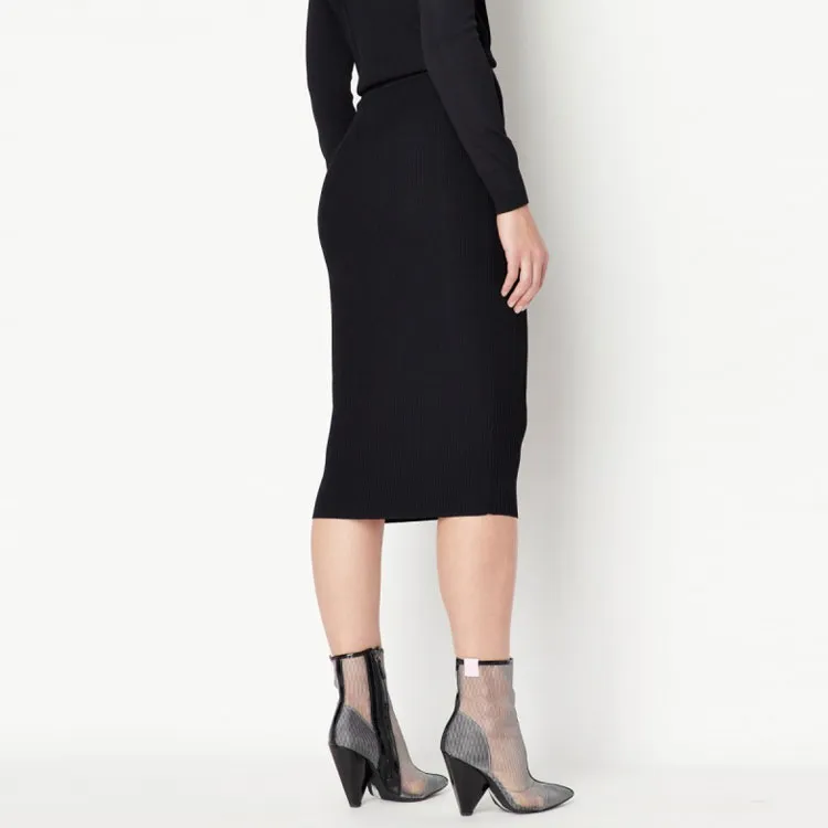 ARMANI EXCHANGE Casual Long Skirts Women's Black-4