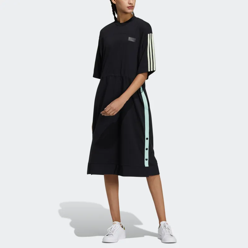 Adidas Originals Short Sleeved Dress Women's Black-1