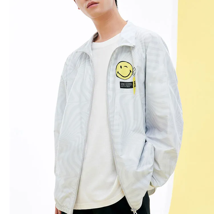 Anta Life Collection Jacket Unisex White Mist Gray-4