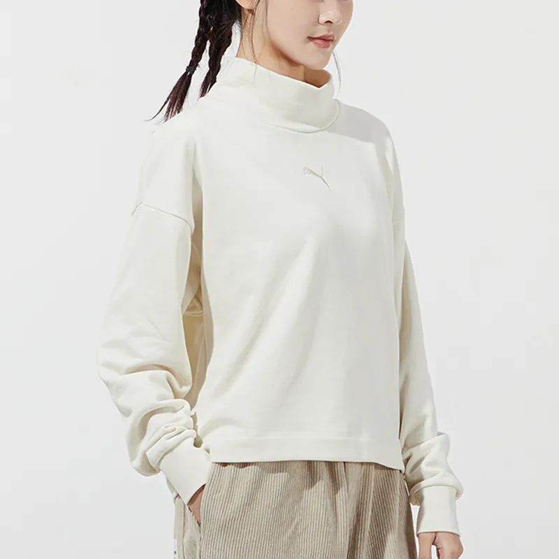 PUMA Sweatshirts Women's White-3