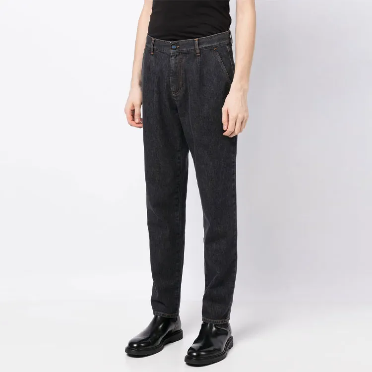 KITON Four-pocket Tapered-leg Jeans-1