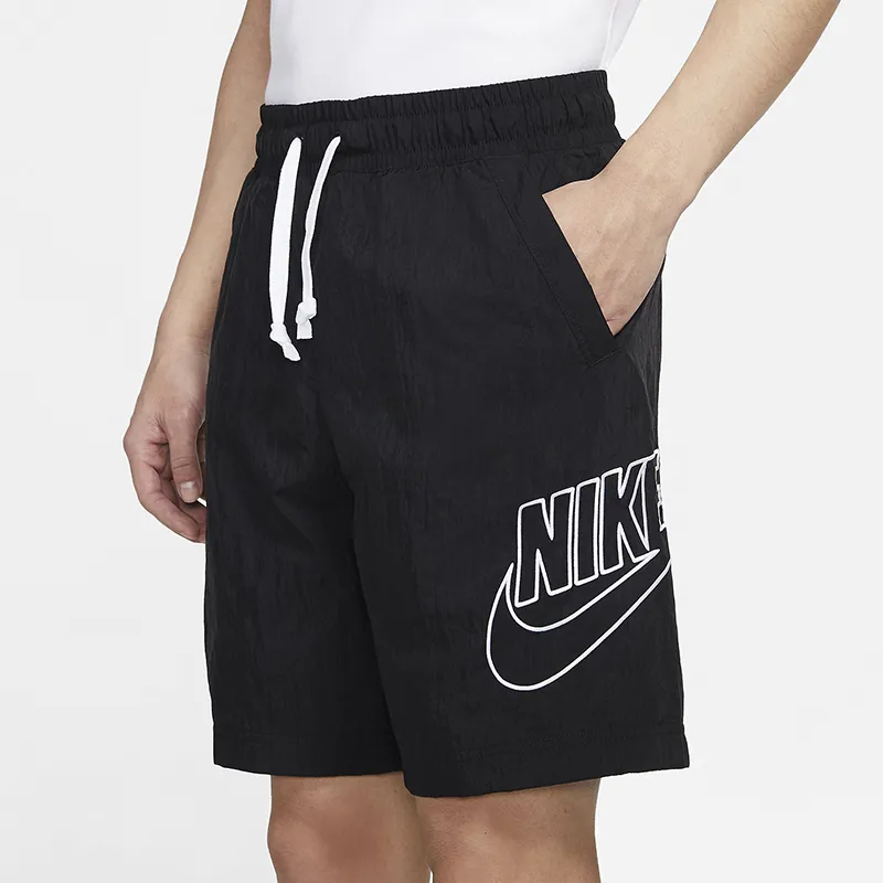 Nike Men Embroidered Casual Shorts Black-5
