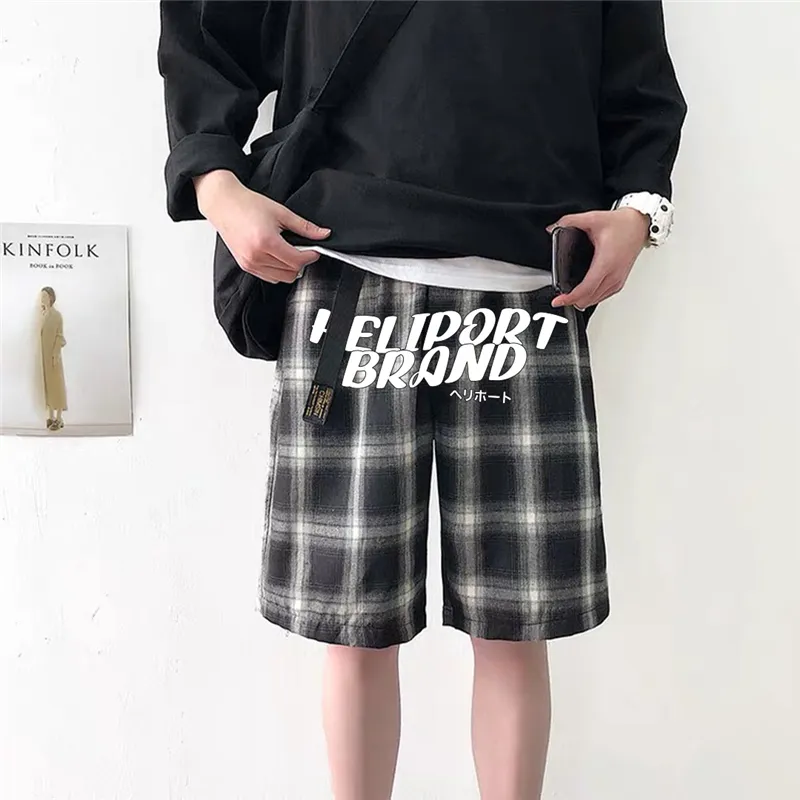 HELIPORT Shorts Unisex Black White-2