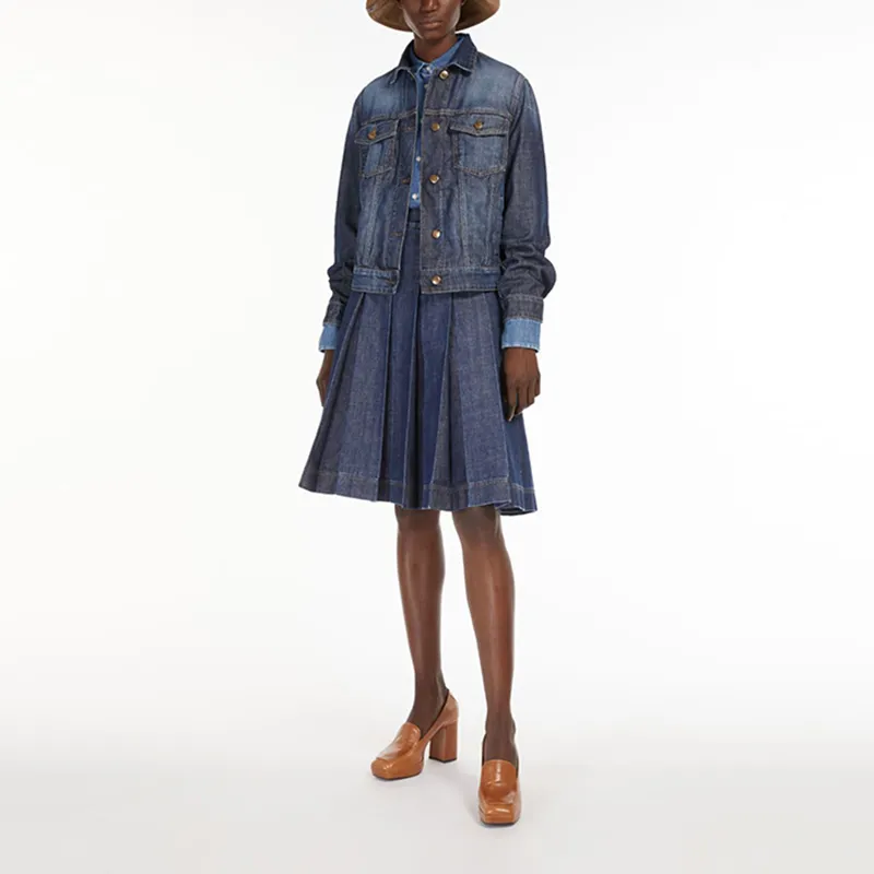 WEEKEND MaxMara Cropped Coats Women's Blue-2