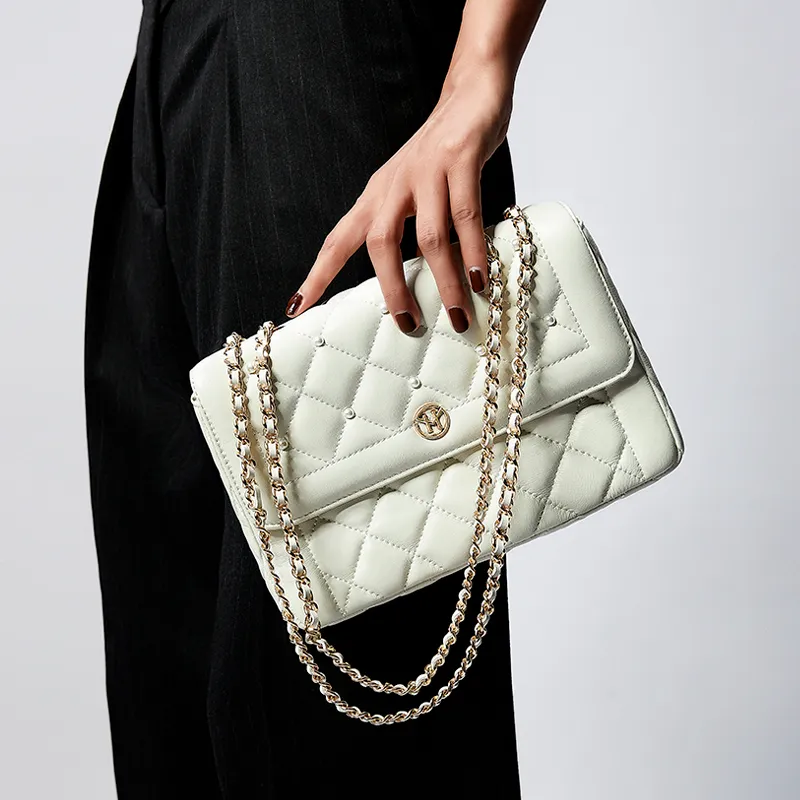 VICTORIA·HYDE Sheepskin Pearl Bag, Chain Bag, Shoulder Bag Women's Multicolor-3