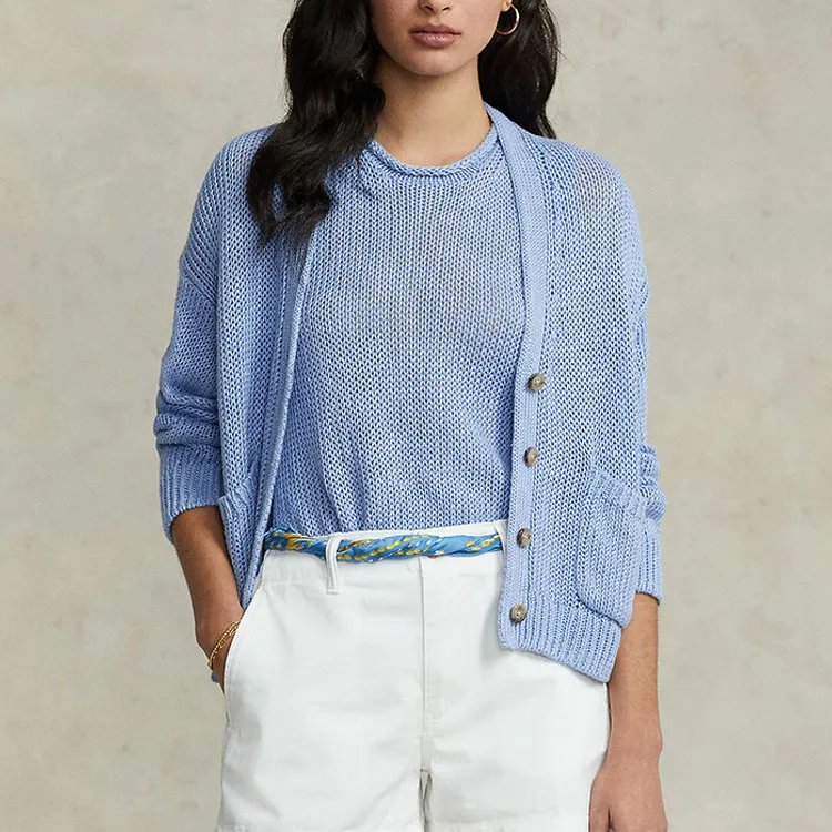 Polo Ralph Lauren Logo embroidered Cardigan-3
