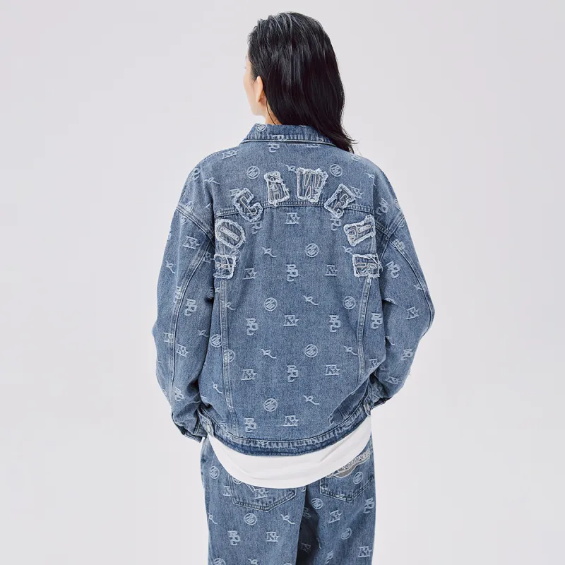 ROCAWEAR Loose Fit Denim Jacket Unisex-4