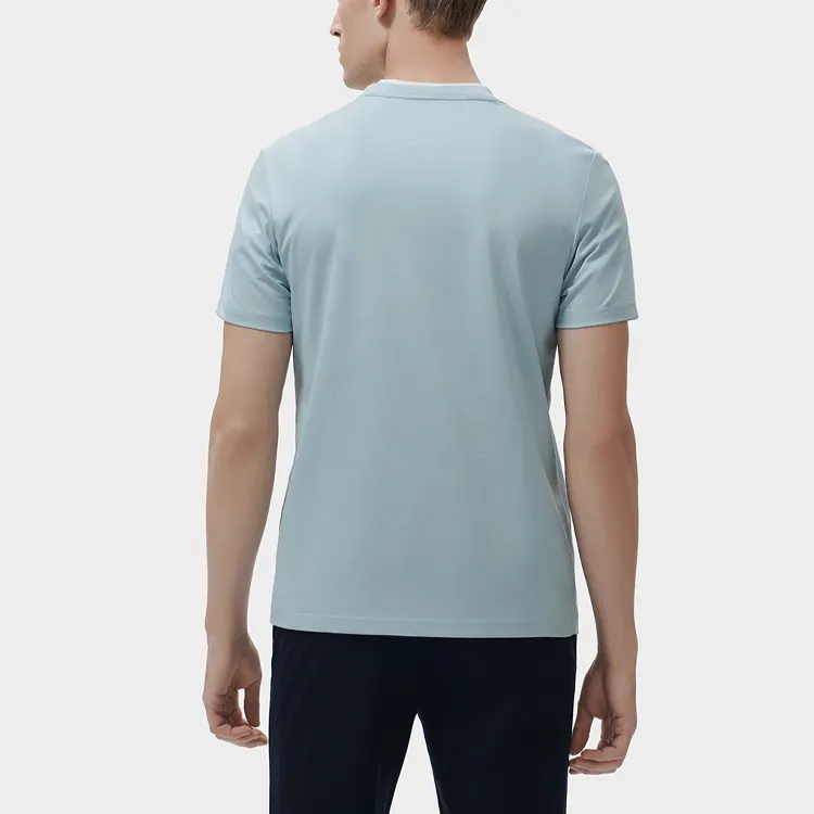 FILA T Shirt Men's Light Sky Blue-3