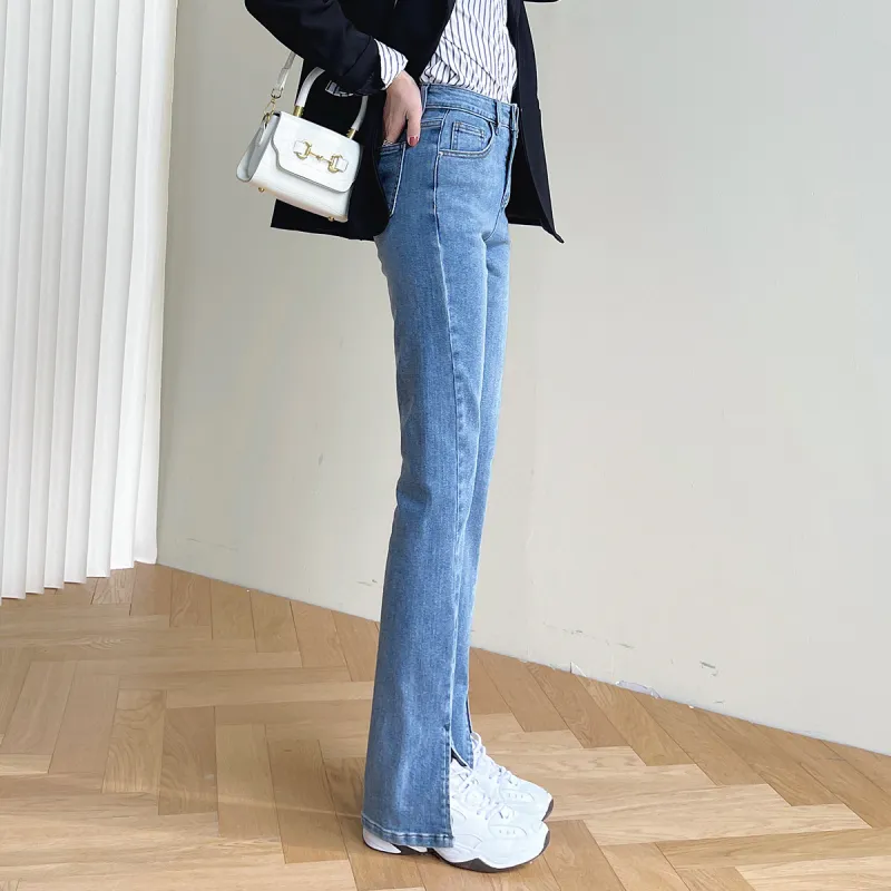 MITUAN Flared Pants Moderate Jeans Women's-10