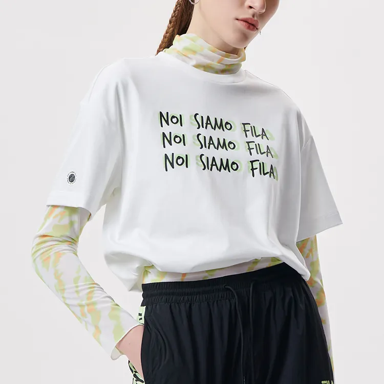 FILA FUSION T Shirts Women's Standard White-2