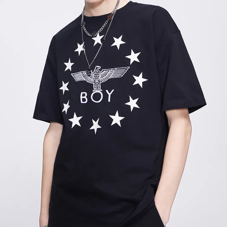 Boy London Straight T Shirt Unisex Black-5