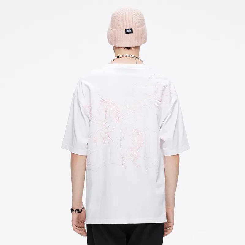 Boy London FW21 Straight T Shirt Unisex White-3