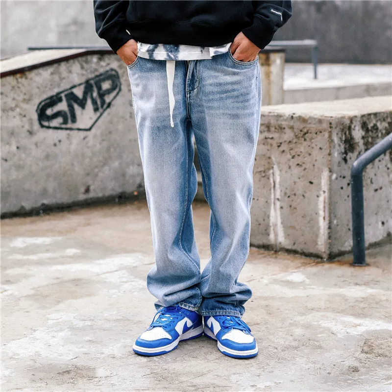 STNW Straight Jeans Unisex Blue-2