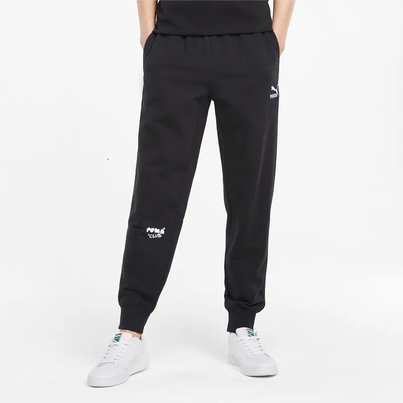 PUMA Knitted Sports Pants Men's Black-3