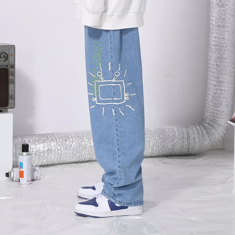 TVX Straight Jeans Unisex Denim Blue-4