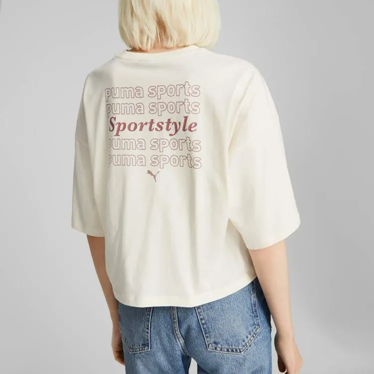 PUMA RKDO GAMING ICON T Shirt Women's Pure White-4