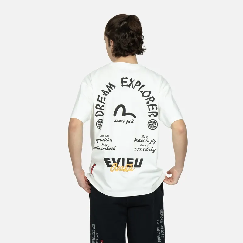 EVISU T Shirts Unisex White-3