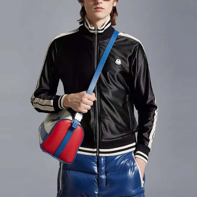 Moncler X Palm Angels Shiny Zip Up Sweatshirt-1
