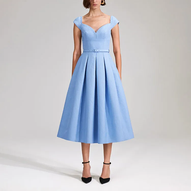 Self portrait Sleeveless Dresses Women's Misty Blue-2