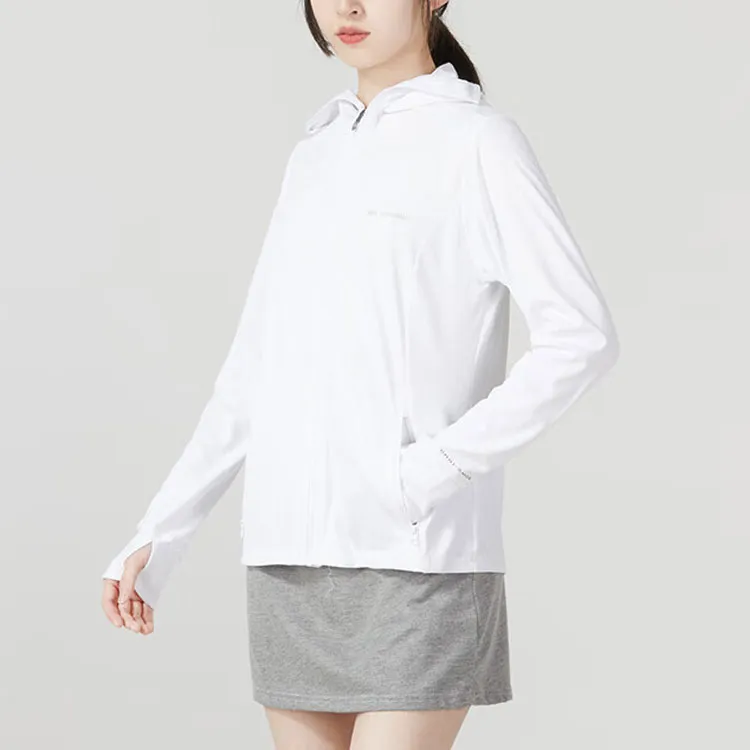 Columbia Dust Resistant Windproof UV Protection Sun Protection Clothing Women's White-5