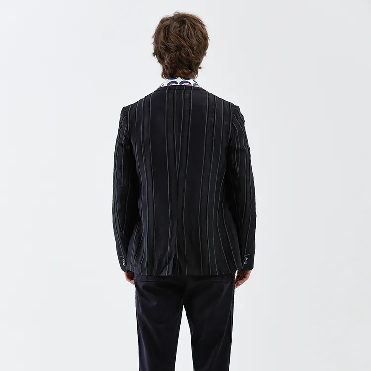 DAVID NAMAN Business Suits Men Black-5
