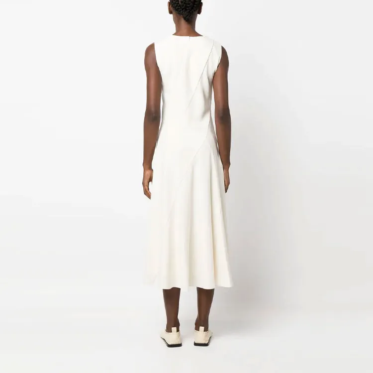 THEORY Sleeveless Dresses Women's White-2
