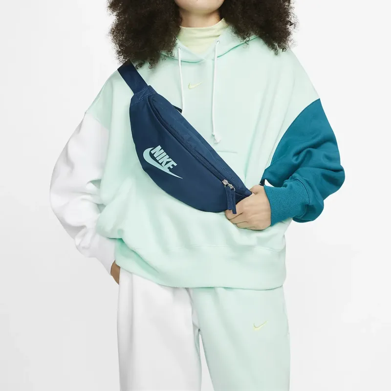Nike Nylon Shoulder Bag Crossbody Bag Sling Bag Fanny Pack Regular Unisex Blue-4