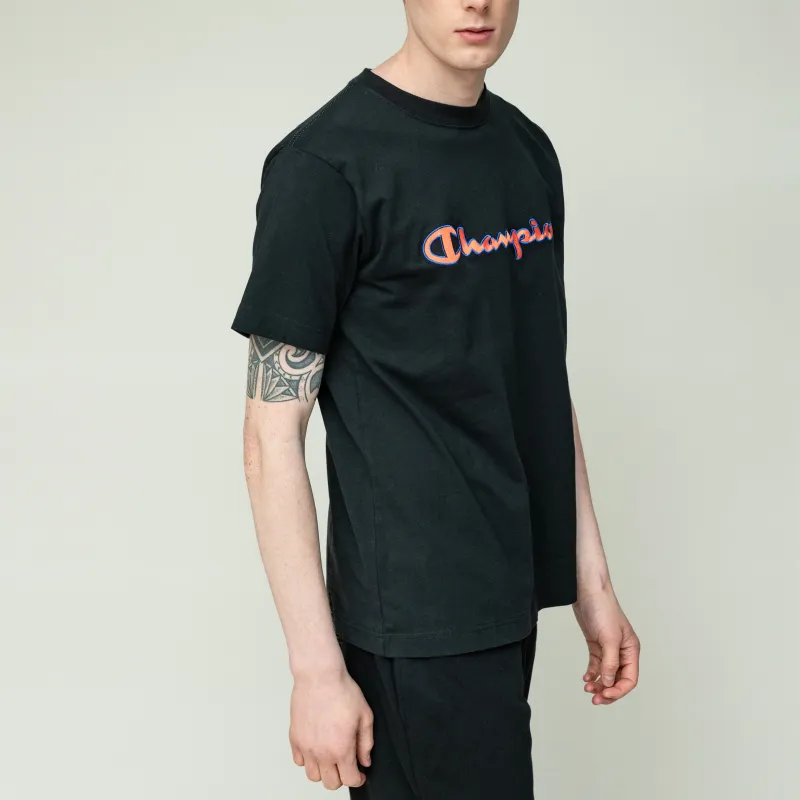Champion T Shirt Japan Version Unisex Black-4
