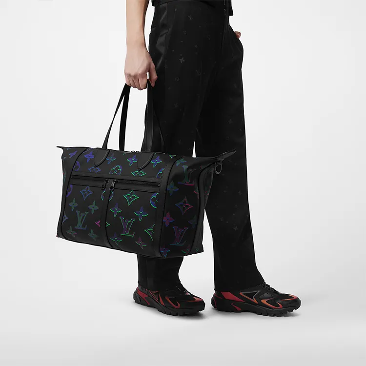 LOUIS VUITTON Travel Bag Meteor 50 Black Borealis-6