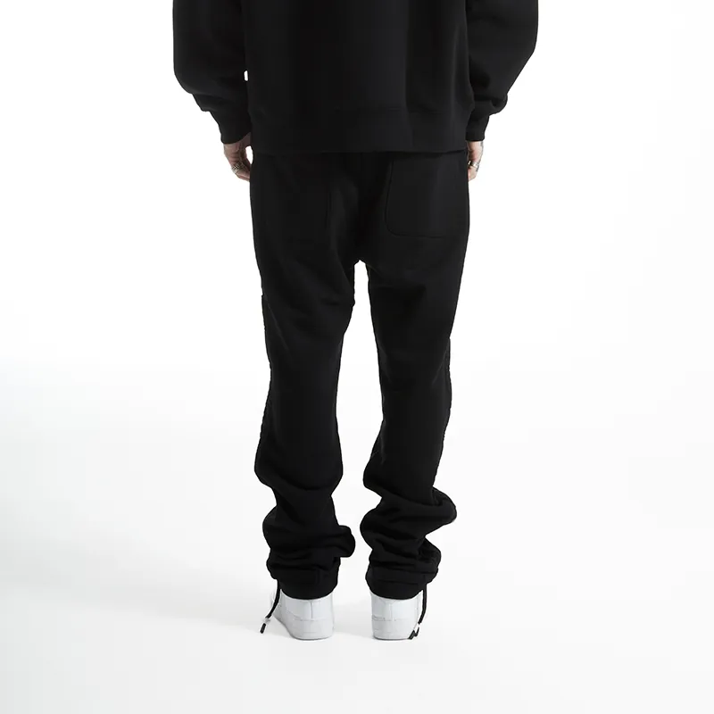 P.M.W Straight Casual Pants Men's Black-3