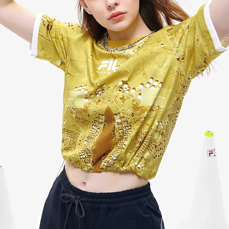 FILA FUSION T-Shirt Women's Misty Yellow-3