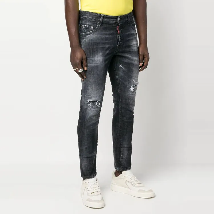 Dsquared2 Logo Patch Skinny Jeans-3